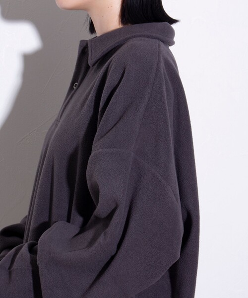 GLOSTER（グロスター）の「【限定展開】【SEABEES/シービーズ】フリースポロシャツ（ポロシャツ・メンズ・ブラック/アイボリー/チャコールグレー・M/L）」の22枚目の写真