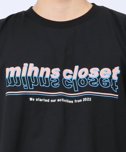 mihns closet(ミンズクローゼット)の「【WEB限定販売】ミンズクローゼット/mihns closetカラープリント クルー長袖Tシャツ(Tシャツ/カットソー・メンズ・ブラック/ホワイト/ライトグレー・LARGE/MEDIUM/X-LARGE)」の4枚目の写真