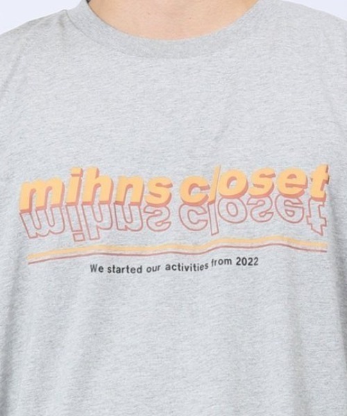 mihns closet(ミンズクローゼット)の「【WEB限定販売】ミンズクローゼット/mihns closetカラープリント クルー長袖Tシャツ(Tシャツ/カットソー・メンズ・ブラック/ホワイト/ライトグレー・LARGE/MEDIUM/X-LARGE)」の14枚目の写真