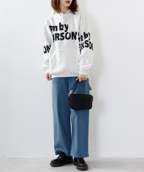 PERSON'S(パーソンズ)の「PERSON'S 裏起毛プリントプルパーカー(パーカー・メンズ・ブラック/ホワイト/チャコール・LL/L/M)」の13枚目の写真