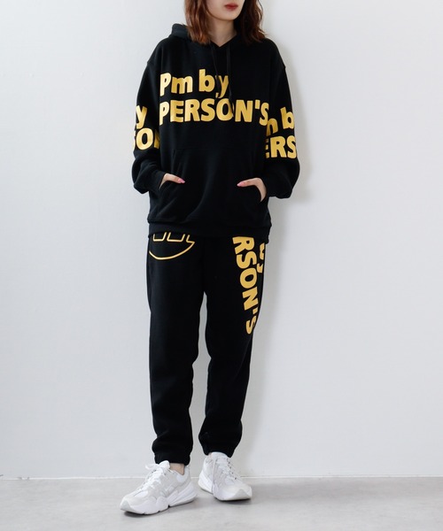 PERSON'S(パーソンズ)の「PERSON'S 裏起毛プリントプルパーカー(パーカー・メンズ・ブラック/ホワイト/チャコール・LL/L/M)」の21枚目の写真