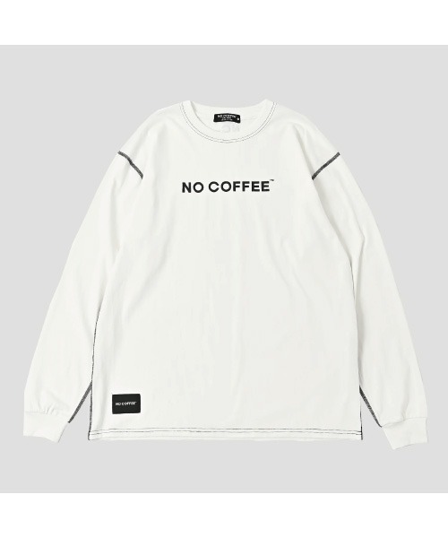 NO COFFEE(ノーコーヒー)の「NCロゴプリント L/S Tee(Tシャツ/カットソー・メンズ・ダークグリーン/ホワイト/ネイビー/ブラック・X-LARGE/LARGE/MEDIUM)」の2枚目の写真