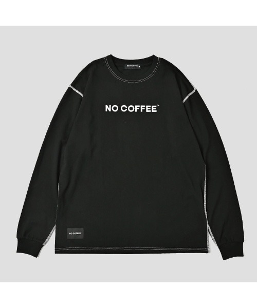 NO COFFEE(ノーコーヒー)の「NCロゴプリント L/S Tee(Tシャツ/カットソー・メンズ・ダークグリーン/ホワイト/ネイビー/ブラック・X-LARGE/LARGE/MEDIUM)」の3枚目の写真