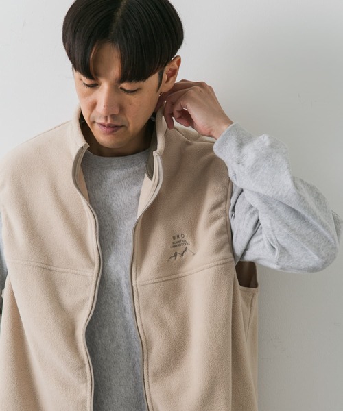 URBAN RESEARCH DOORS（アーバンリサーチドアーズ）の「URD Fleece Vest（ベスト・メンズ・ブラック/ナチュラル/ブルー系その他・MEDIUM/LARGE）」の7枚目の写真