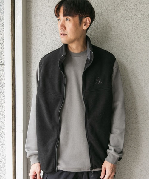 URBAN RESEARCH DOORS（アーバンリサーチドアーズ）の「URD Fleece Vest（ベスト・メンズ・ブラック/ナチュラル/ブルー系その他・MEDIUM/LARGE）」の14枚目の写真