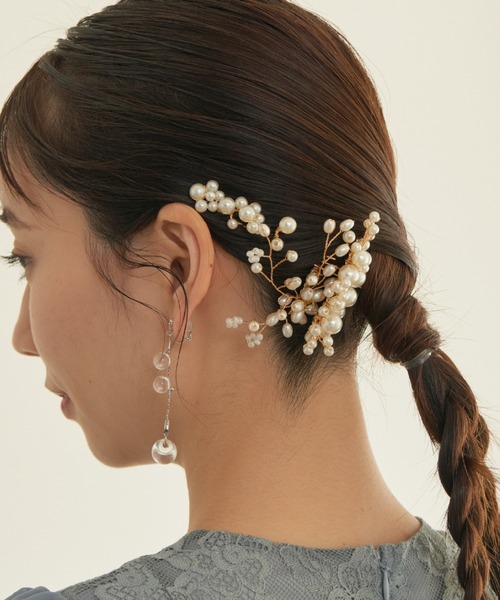 Cupid Heart（キューピッドハート）の「【Cupid Heart】結婚式アクセ！パールヘアピン 6点セット（ヘアピン・レディース・ゴールド・MEDIUM）」の11枚目の写真