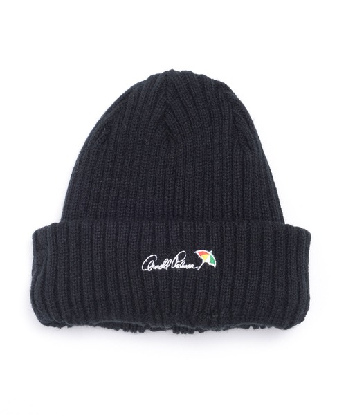 Arnold Palmer（アーノルドパーマー）の「リバーシブル ケーブルニット シェア キャップ（ニットキャップ/ビーニー・レディース・ネイビー/ブラック/アイボリー/グレー・F）」の2枚目の写真
