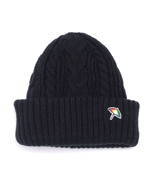 Arnold Palmer（アーノルドパーマー）の「リバーシブル ケーブルニット シェア キャップ（ニットキャップ/ビーニー・レディース・ネイビー/ブラック/アイボリー/グレー・F）」の9枚目の写真