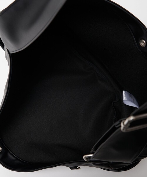 FREAK'S STORE（フリークスストア）の「ヴィーガンレザーニュースペーパーバッグ（ショルダーバッグ・メンズ・ブラック/オフホワイト/グリーン/グレー・ONE SIZE/ﾌﾘ-）」の17枚目の写真