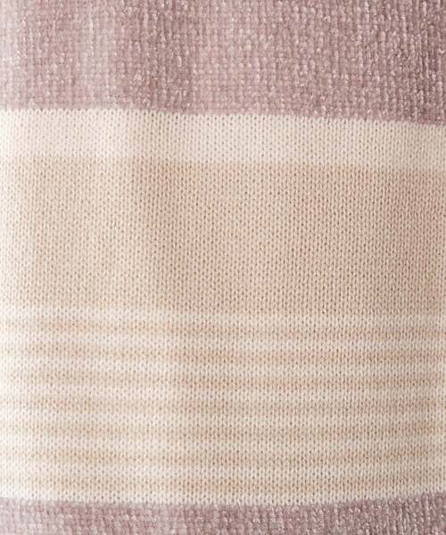 MEN'S MELROSE（メンズメルローズ）の「【MASTER FRAME】ランダムボーダーニット（ニット/セーター・メンズ・ナチュラル/パープル/ネイビー・3/4）」の5枚目の写真