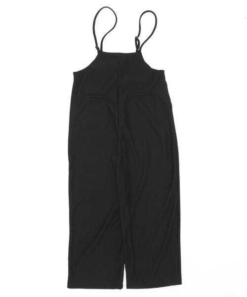 wee9s（ウィークス）の「Beginners salopette / ビギナーズサロペット,スクエアネック,ワイドシルエット（サロペット/オーバーオール・レディース・ベージュ/ブラック/チャコール・FREE）」の10枚目の写真