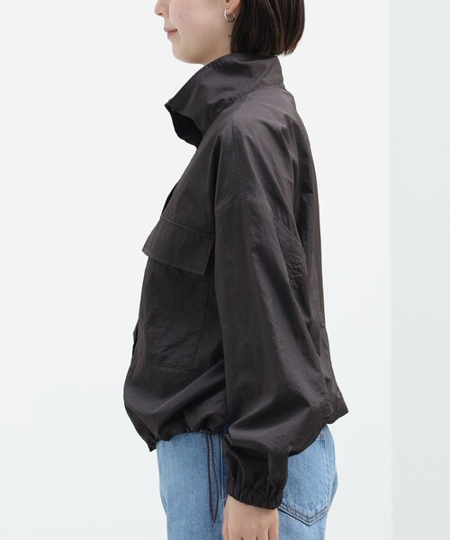 BEAMS HEART（ビームスハート）の「BEAMS HEART / スタンドカラーブルゾン（ブルゾン・レディース・チャコールグレー/ホワイト系その他5・FREE）」の12枚目の写真