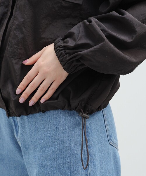 BEAMS HEART（ビームスハート）の「BEAMS HEART / スタンドカラーブルゾン（ブルゾン・レディース・チャコールグレー/ホワイト系その他5・FREE）」の15枚目の写真