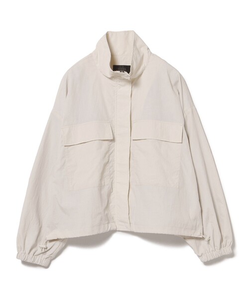 BEAMS HEART（ビームスハート）の「BEAMS HEART / スタンドカラーブルゾン（ブルゾン・レディース・チャコールグレー/ホワイト系その他5・FREE）」の16枚目の写真