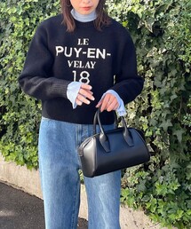 fredy emue | ジャガードロゴニットプルオーバー(ニット/セーター)