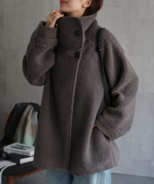 【新色：チャコールグレー】
model:162cm着用サイズ：F