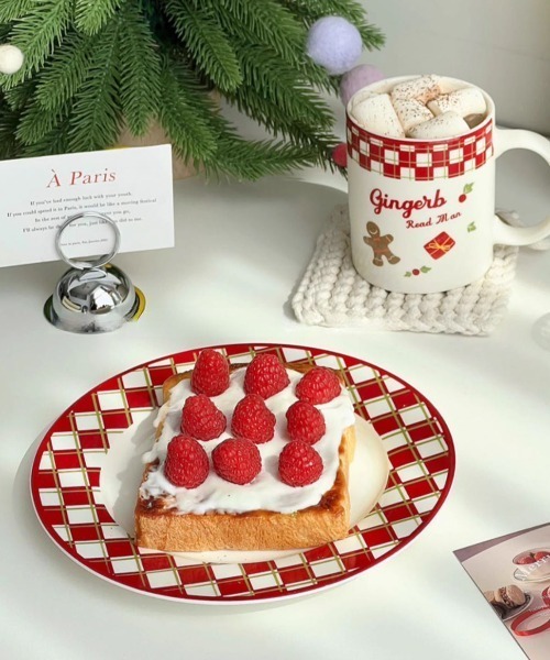 クリスマス限定 retro christmas design plate（食器）｜Made in I