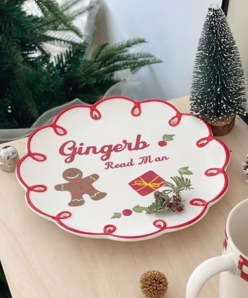 クリスマス限定 retro christmas design plate（食器）｜Made in I