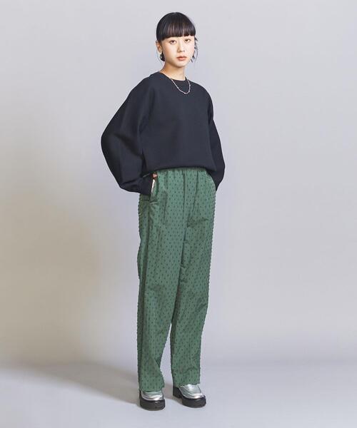 BEAUTY&YOUTH UNITED ARROWS（ビューティーアンドユースユナイテッドアローズ）の「ナイロンブレンド ドット ジャカードパンツ（その他パンツ・レディース・ブラック/ケリー・S/M）」の9枚目の写真