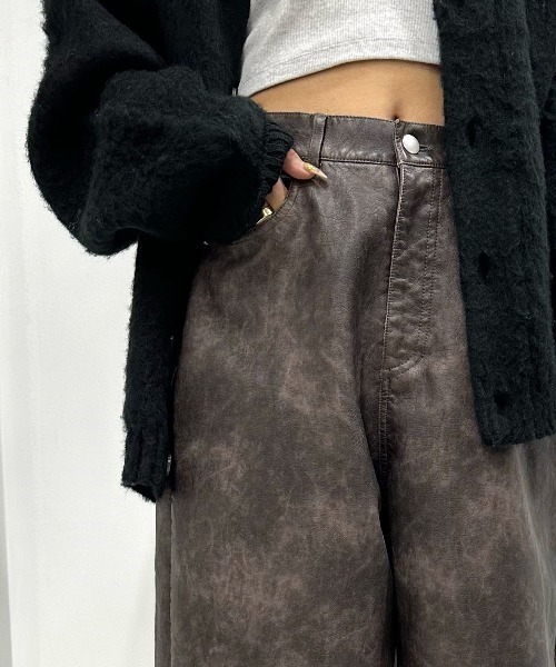 WHO'S WHO gallery（フーズフーギャラリー）の「ヴィンテージライクブッシュパンツ（その他パンツ・レディース・ブラック/ブラウン・FREE）」の10枚目の写真