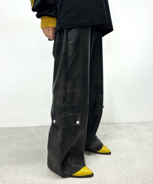 WHO'S WHO gallery（フーズフーギャラリー）の「ヴィンテージライクブッシュパンツ（その他パンツ・レディース・ブラック/ブラウン・FREE）」の5枚目の写真