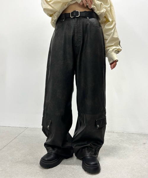 WHO'S WHO gallery（フーズフーギャラリー）の「ヴィンテージライクブッシュパンツ（その他パンツ・レディース・ブラック/ブラウン・FREE）」の7枚目の写真