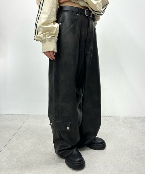 WHO'S WHO gallery（フーズフーギャラリー）の「ヴィンテージライクブッシュパンツ（その他パンツ・レディース・ブラック/ブラウン・FREE）」の8枚目の写真