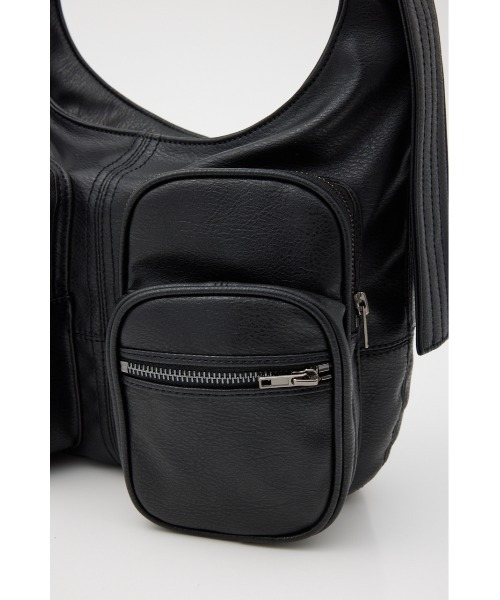 【最終値下げ】SLY 黒 ビッグポケットショルダーバッグ SLY（スライ）の「【再入荷】BIG POCKET SHOULDER BAG ビッグ