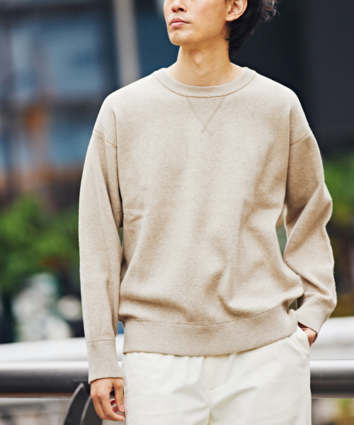 EDIFICE(エディフィス)の「《再入荷》スウェットライクニット(ニット/セーター・メンズ・ベージュ系その他/ネイビー/ブラック・LARGE/MEDIUM)」の3枚目の写真