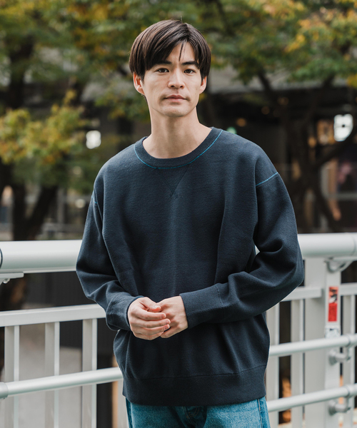 EDIFICE(エディフィス)の「《再入荷》スウェットライクニット(ニット/セーター・メンズ・ベージュ系その他/ネイビー/ブラック・LARGE/MEDIUM)」の8枚目の写真