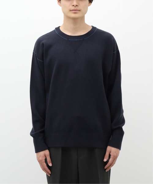 EDIFICE(エディフィス)の「《再入荷》スウェットライクニット(ニット/セーター・メンズ・ベージュ系その他/ネイビー/ブラック・LARGE/MEDIUM)」の11枚目の写真