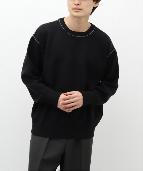 EDIFICE(エディフィス)の「《再入荷》スウェットライクニット(ニット/セーター・メンズ・ベージュ系その他/ネイビー/ブラック・LARGE/MEDIUM)」の22枚目の写真