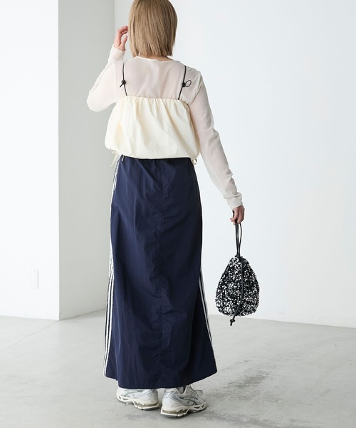 DONK ナイロンスカート ドンク DONK ナイロンロングスカート グリーン サイズ：S