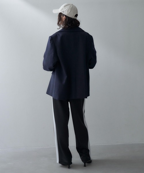 eL(エル)の「【eL】Side line Track Pants/990524(その他パンツ・レディース・ブラック/ネイビー・FREE)」の5枚目の写真