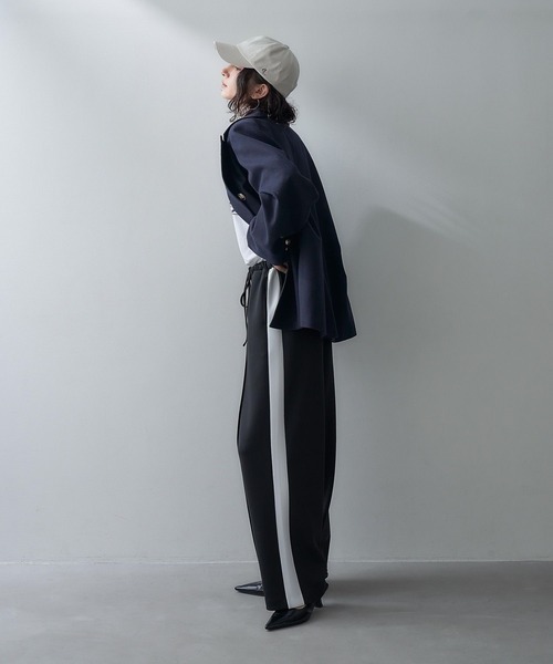 eL(エル)の「【eL】Side line Track Pants/990524(その他パンツ・レディース・ブラック/ネイビー・FREE)」の6枚目の写真