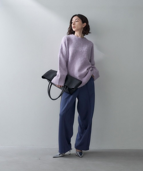 eL(エル)の「【eL】Side line Track Pants/990524(その他パンツ・レディース・ブラック/ネイビー・FREE)」の7枚目の写真