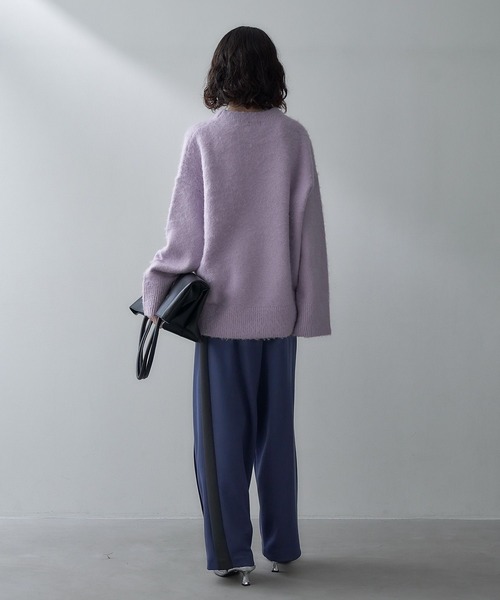 eL(エル)の「【eL】Side line Track Pants/990524(その他パンツ・レディース・ブラック/ネイビー・FREE)」の9枚目の写真