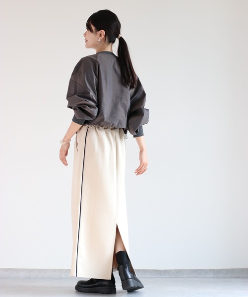 cepo（セポ）の「ドロストウラケキリカエロンＴｅｅ（Tシャツ/カットソー・レディース・ベージュ/チャコール・M）」の21枚目の写真