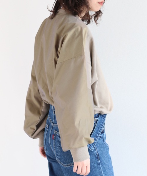 cepo（セポ）の「ドロストウラケキリカエロンＴｅｅ（Tシャツ/カットソー・レディース・ベージュ/チャコール・M）」の5枚目の写真