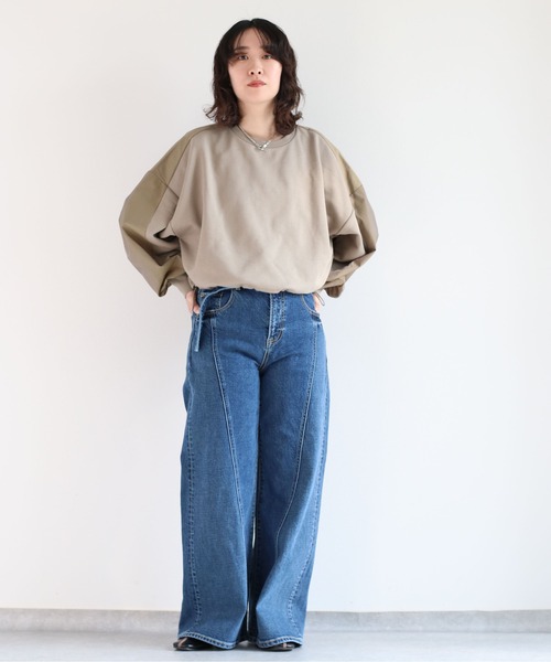 cepo（セポ）の「ドロストウラケキリカエロンＴｅｅ（Tシャツ/カットソー・レディース・ベージュ/チャコール・M）」の10枚目の写真