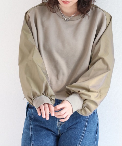 cepo（セポ）の「ドロストウラケキリカエロンＴｅｅ（Tシャツ/カットソー・レディース・ベージュ/チャコール・M）」の3枚目の写真