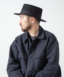 RACAL（ラカル）の「Wool Fedora Pork-Pie Hat / ポークパイ型　帽体ハット（ハット）」