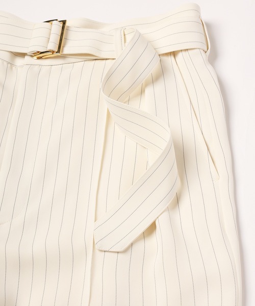CULLNI ホワイトプリーツスラックス CULLNI スラックス STUDIOUS別注 WIDE STRAIGHT SLACKS メンズ