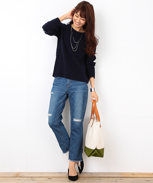 B:MING by BEAMS（ビーミングバイビームス）の「Lee×B:MING / 別注SLIMクラッシュデニム（デニムパンツ・レディース・ライトブルー・MEDIUM/SMALL/X-SMALL）」の15枚目の写真