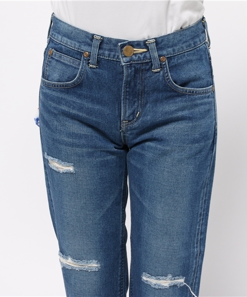 B:MING by BEAMS（ビーミングバイビームス）の「Lee×B:MING / 別注SLIMクラッシュデニム（デニムパンツ・レディース・ライトブルー・MEDIUM/SMALL/X-SMALL）」の8枚目の写真