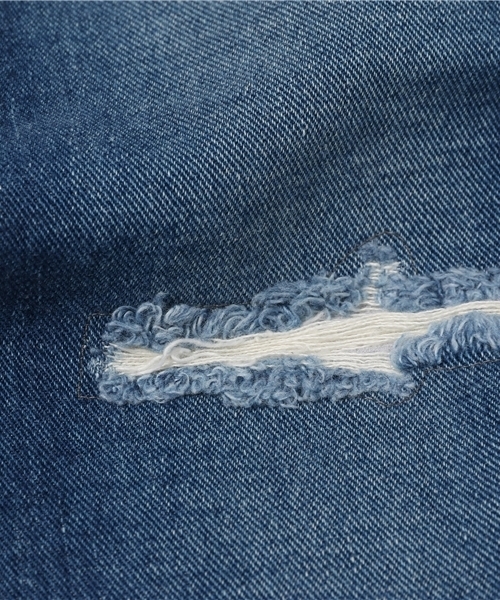 B:MING by BEAMS（ビーミングバイビームス）の「Lee×B:MING / 別注SLIMクラッシュデニム（デニムパンツ・レディース・ライトブルー・MEDIUM/SMALL/X-SMALL）」の7枚目の写真