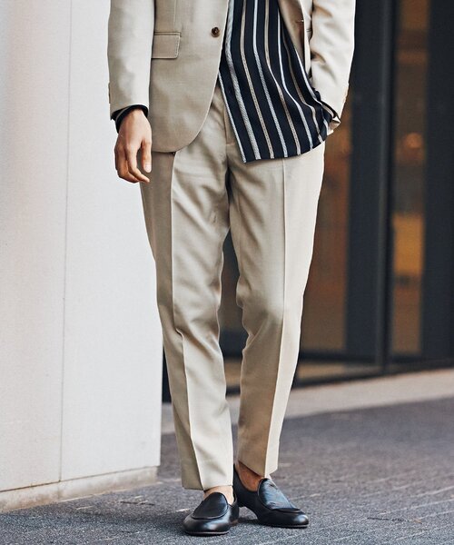 EDIFICE（エディフィス）の「オクタワルツ ツイル テーパードパンツ【セットアップ着用可】（スラックス・メンズ・ネイビー/ベージュ/チャコールグレー/ブラウン・MEDIUM/LARGE/X-LARGE/SMALL）」の8枚目の写真