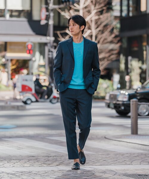 EDIFICE（エディフィス）の「オクタワルツ ツイル テーパードパンツ【セットアップ着用可】（スラックス・メンズ・ネイビー/ベージュ/チャコールグレー/ブラウン・MEDIUM/LARGE/X-LARGE/SMALL）」の13枚目の写真