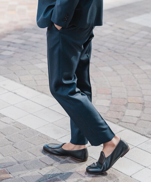 EDIFICE（エディフィス）の「オクタワルツ ツイル テーパードパンツ【セットアップ着用可】（スラックス・メンズ・ネイビー/ベージュ/チャコールグレー/ブラウン・MEDIUM/LARGE/X-LARGE/SMALL）」の15枚目の写真