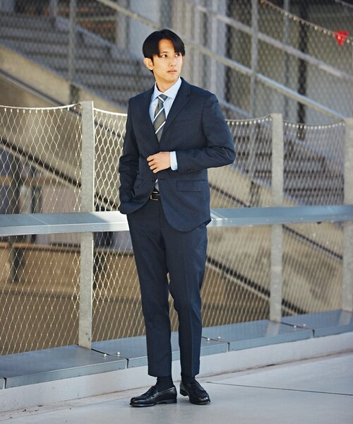 EDIFICE（エディフィス）の「オクタワルツ ツイル テーパードパンツ【セットアップ着用可】（スラックス・メンズ・ネイビー/ベージュ/チャコールグレー/ブラウン・MEDIUM/LARGE/X-LARGE/SMALL）」の19枚目の写真